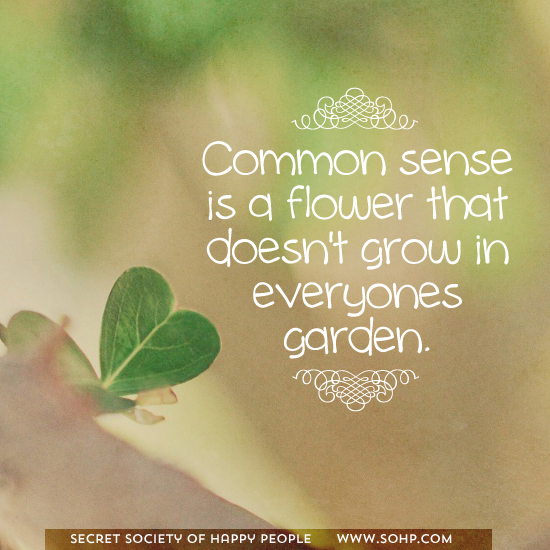 SOHP.com Common_sense