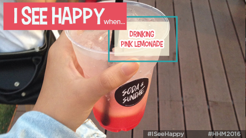 Happiness Happens Day, Drinking Pink Lemonade, #HHM2016