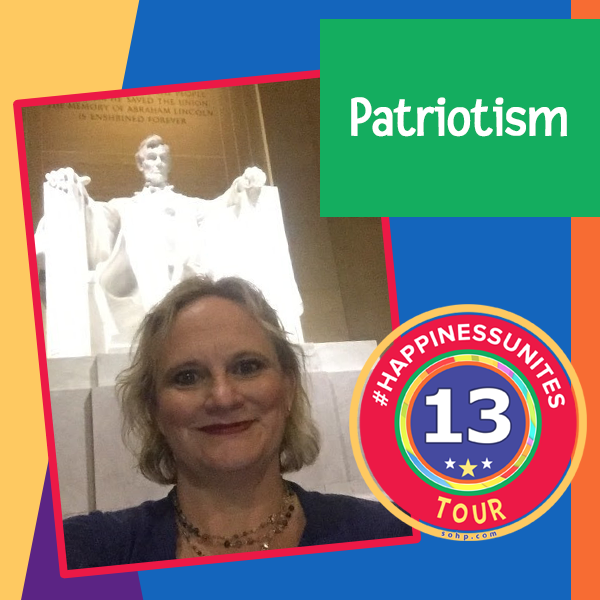 #HappinessUnites Tour, Patriotism, Washington DC, Lincoln Monument, Pamela Gail Johnson, SOHP.com, #HappinessUnites
